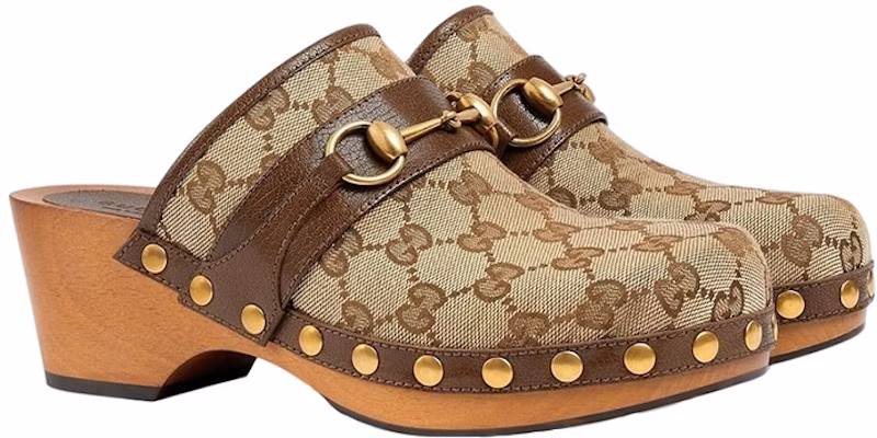 (W) Clog Gucci GG 35mm Beige Kanvas 700062-KY950-9765 Order (W) Clog Gucci GG 35mm Beige Kanvas 700062-KY950-9765