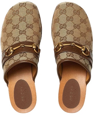 (Women) Gucci GG 35mm Clog Beige Canvas 700062-KY950-9765 Lookbook (Women) Gucci GG 35mm Clog Beige Canvas 700062-KY950-9765