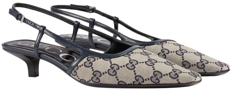 (W) 古驰GG蓝色高跟凉鞋带扣 693210-KY980-4061 Lookbook (W) 古驰GG蓝色高跟凉鞋带扣 693210-KY980-4061