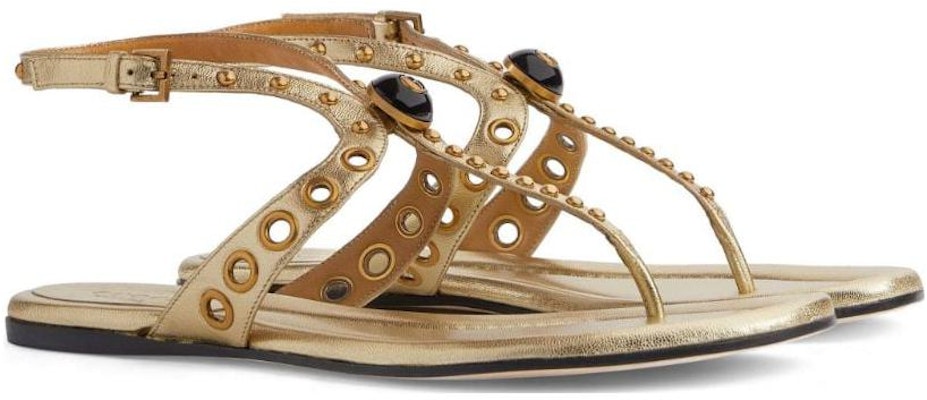 (W) Gucci GG 'Selipar Emas Metalik' 740431-0MW00-8053 Lookbook (W) Gucci GG 'Selipar Emas Metalik' 740431-0MW00-8053