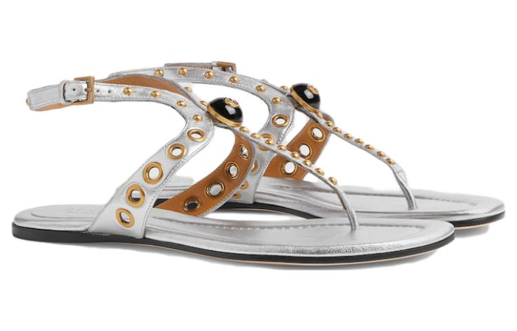 Order (W) Gucci GG ''Sandalo Slide Argento'' 740431-0MW00-8106