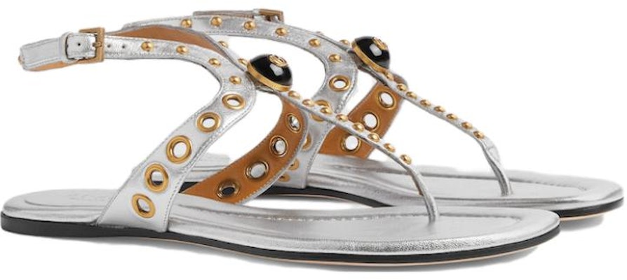 (Women) Gucci GG 'Silver Slide Sandal' 740431-0MW00-8106 Order (Women) Gucci GG 'Silver Slide Sandal' 740431-0MW00-8106