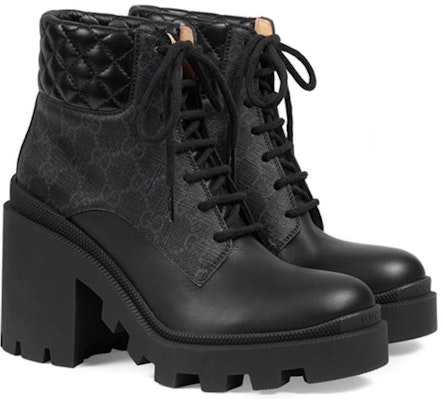 (W) グッチ GGスプリーム アンクルブーツ (ブラック) 659691-UC810-1000 Lookbook (W) グッチ GGスプリーム アンクルブーツ (ブラック) 659691-UC810-1000