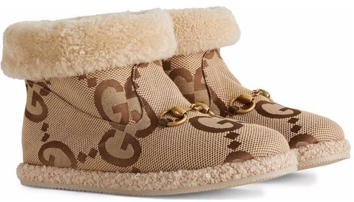 (W) Bota Tobillera Gucci GG 'Horsebit - Beige' 599017-UKM50-2672 Lookbook (W) Bota Tobillera Gucci GG 'Horsebit - Beige' 599017-UKM50-2672