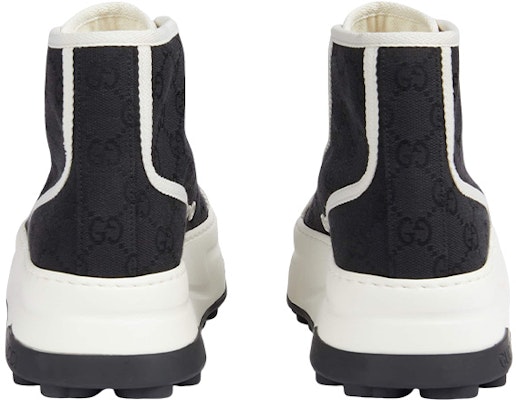 (Women) Gucci GG Blooms High-Top Sneakers 'Black White' 746768-20Q20-1043 Shop (Women) Gucci GG Blooms High-Top Sneakers 'Black White' 746768-20Q20-1043