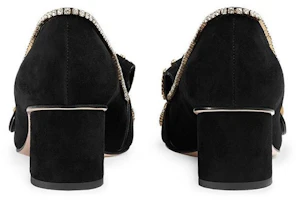 Shop GUCCI 古馳 雙G扣飾高跟鞋 女款 黑