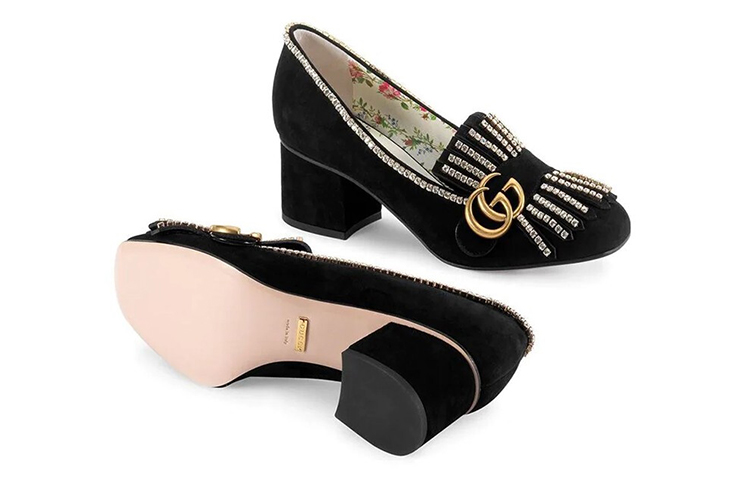 Purchase (W) (女性用) グッチ GGバックル ハイヒール 'ブラック' 501002-DE8G0-1138 501002-DE8G0-1138