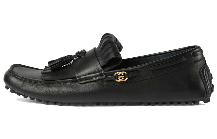 Buy (W) Gucci GG 小牛皮 '黑色休闲平底鞋' 624699-1XH00-1000