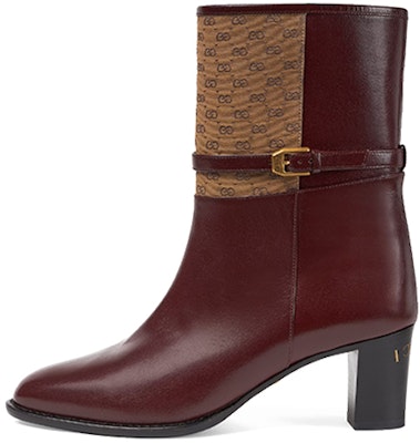 (Women) Gucci GG Canvas Ankle Boot 'Burgundy' 659927-1DON0-6670 Buy (Women) Gucci GG Canvas Ankle Boot 'Burgundy' 659927-1DON0-6670