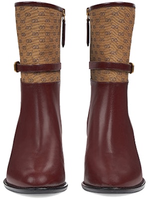 (Women) Gucci GG Canvas Ankle Boot 'Burgundy' 659927-1DON0-6670 Lookbook (Women) Gucci GG Canvas Ankle Boot 'Burgundy' 659927-1DON0-6670