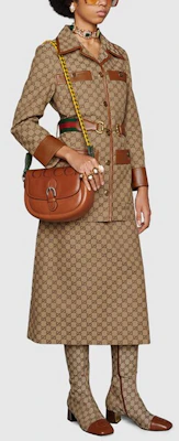 (W) Jaket Gucci GG Canvas Web Trim Beige - Koleksi SS22 682302-Z8AWR-2184 Lookbook (W) Jaket Gucci GG Canvas Web Trim Beige - Koleksi SS22 682302-Z8AWR-2184