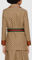 Purchase (W) Gucci GG 帆布外套配綠紅條紋飾 米色 - SS22 系列 682302-Z8AWR-2184