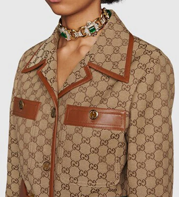 (W) Jaket Gucci GG Canvas Web Trim Beige - Koleksi SS22 682302-Z8AWR-2184 Sizing (W) Jaket Gucci GG Canvas Web Trim Beige - Koleksi SS22 682302-Z8AWR-2184