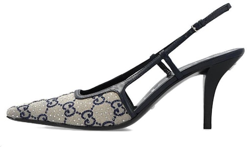 GUCCI 古馳 GG 帆布水晶涼鞋 女款 米色 Buy GUCCI 古馳 GG 帆布水晶涼鞋 女款 米色