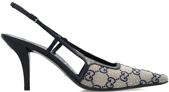 GUCCI 古馳 GG 帆布水晶涼鞋 女款 米色 Order GUCCI 古馳 GG 帆布水晶涼鞋 女款 米色