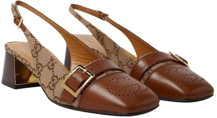 GUCCI古馳 皮革 雙G 帆布 交織圖案 時尚涼鞋 女款 棕色 Lookbook GUCCI古馳 皮革 雙G 帆布 交織圖案 時尚涼鞋 女款 棕色