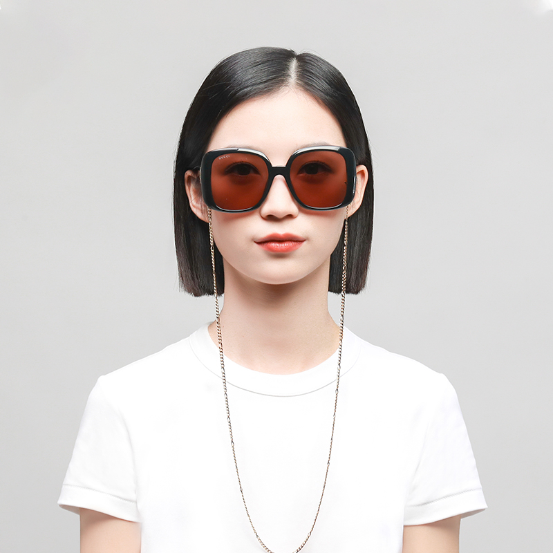 (Women) GUCCI GG Chain Square Sunglasses for Women GG1029SA-005 57 圖 7