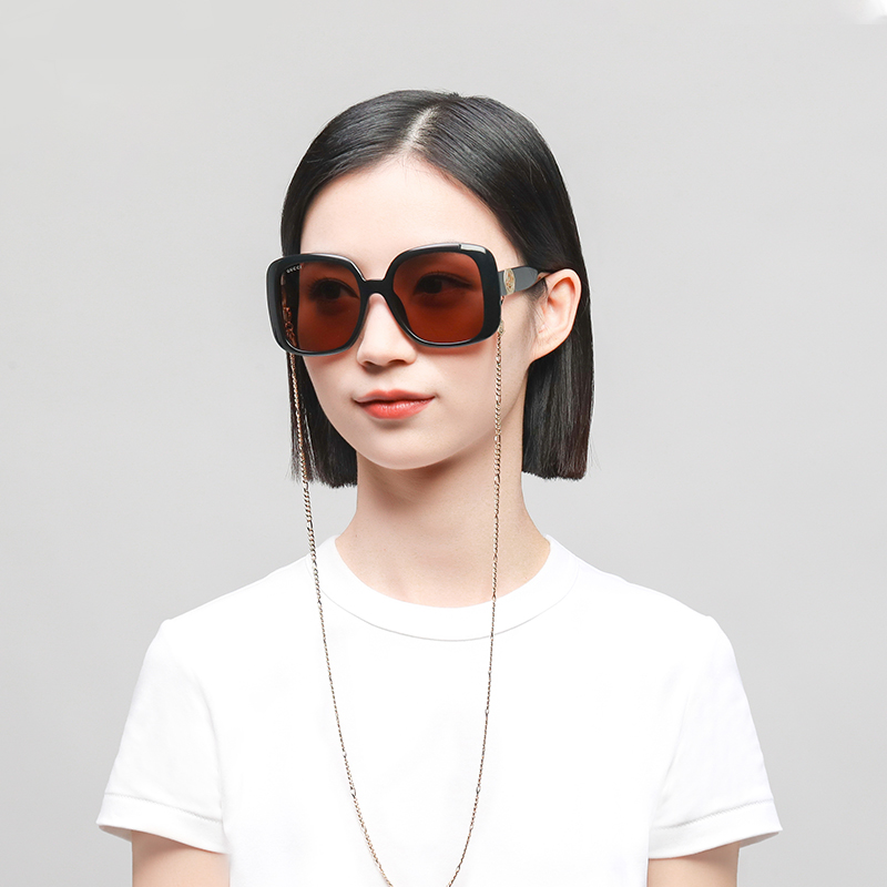 (Women) GUCCI GG Chain Square Sunglasses for Women GG1029SA-005 57 圖 8