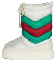 (Women) Gucci GG Chevron Boots Green Red 'White' 767234-FACPB-9162 (Women) Gucci GG Chevron Boots Green Red 'White' 767234-FACPB-9162