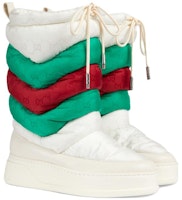 (W) Gucci Sepatu Boot Salju Mid-Top 'Kenyamanan Ujung Bundar Putih' 767234-FACPB-9162 Order (W) Gucci Sepatu Boot Salju Mid-Top 'Kenyamanan Ujung Bundar Putih' 767234-FACPB-9162