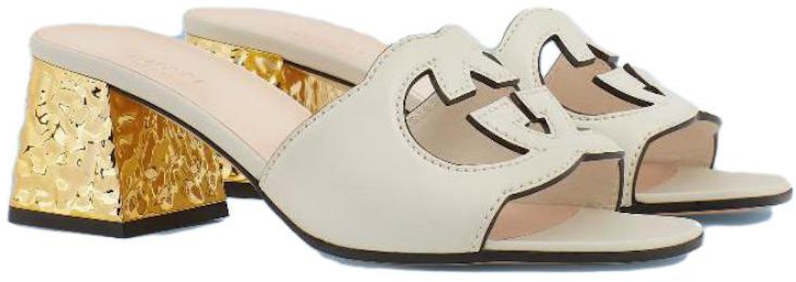 (W) Sandal Kulit Gucci Interlocking G Putih Emas 694450-US000-9022 Lookbook (W) Sandal Kulit Gucci Interlocking G Putih Emas 694450-US000-9022