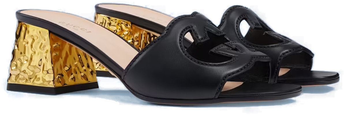 (W) Sandal Gucci GG Hitam dengan Detail Cut-Out 694450-US000-1000 Order (W) Sandal Gucci GG Hitam dengan Detail Cut-Out 694450-US000-1000