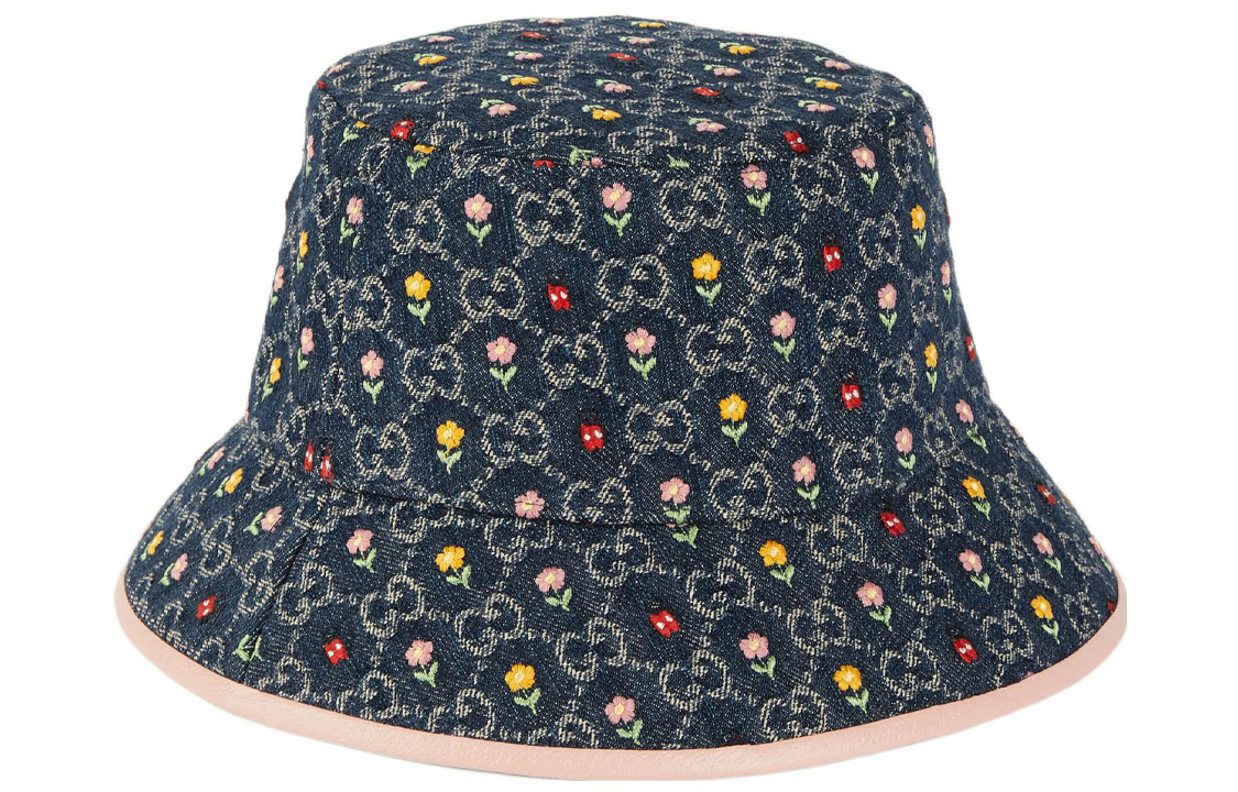 Lookbook (W) GUCCI GG 刺繡丹寧棉質漁夫帽 女士帽款 701697-3HAJC-4472