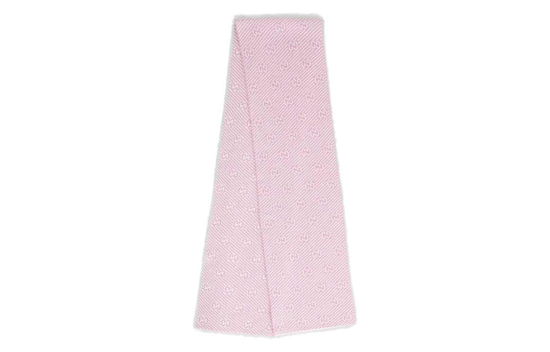 (Women) GUCCI GG Diagonal Stripe Pink Wool Scarf for Women. 6777953GAE45878 圖 3