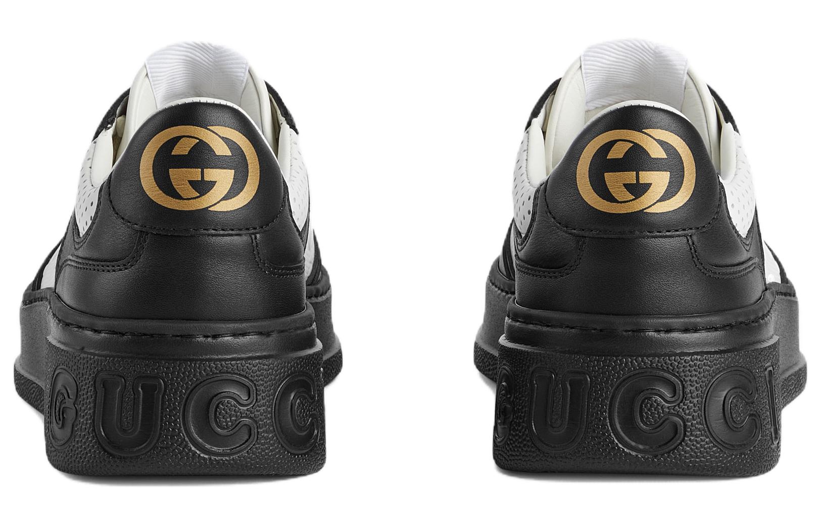 (W) Gucci GG Embossed Sneaker 'Black White' 圖 4