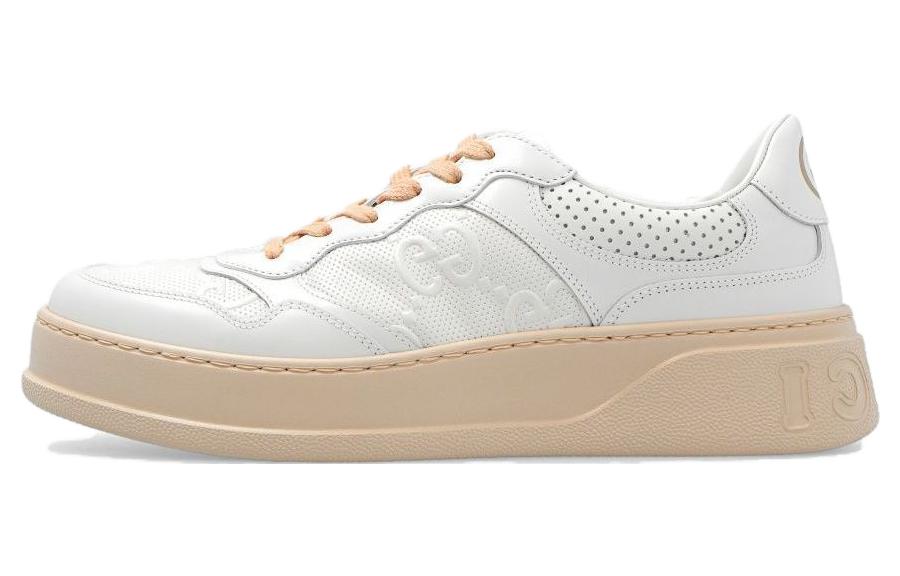 (Women) Gucci GG Embossed Sneaker 'White Beige' 684911-1XL10-9014