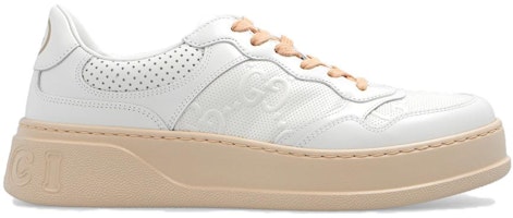 (W) グッチ GGエンボススニーカー 白ベージュ 684911-1XL10-9014 Order (W) グッチ GGエンボススニーカー 白ベージュ 684911-1XL10-9014