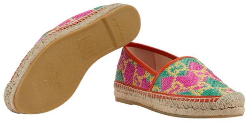 (Women) Gucci GG Espadrille Herringbone Straw Leather 'Multicolour' 703613-UYG10-8360 Purchase (Women) Gucci GG Espadrille Herringbone Straw Leather 'Multicolour' 703613-UYG10-8360