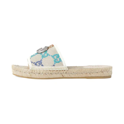 (W) Gucci GG Espadrille Slide 'Multi'