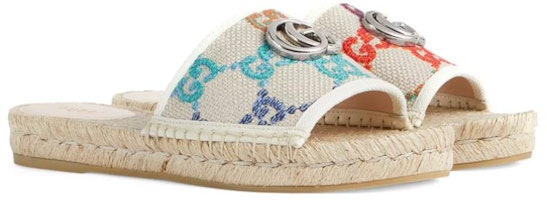 (W) グッチ GG エスパドリーユ スライド (マルチ) 678037-UFT70-8470 Lookbook (W) グッチ GG エスパドリーユ スライド (マルチ) 678037-UFT70-8470