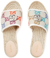 (W) グッチ GG エスパドリーユ スライド (マルチ) 678037-UFT70-8470 Shop (W) グッチ GG エスパドリーユ スライド (マルチ) 678037-UFT70-8470