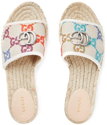 (W) Gucci GG Espadrille Slide 'Pelbagai' 678037-UFT70-8470 Shop (W) Gucci GG Espadrille Slide 'Pelbagai' 678037-UFT70-8470