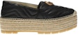 (W) Gucci GG Espadrilles Platform Berganda 'Hitam' 551884-BKO00-1000
