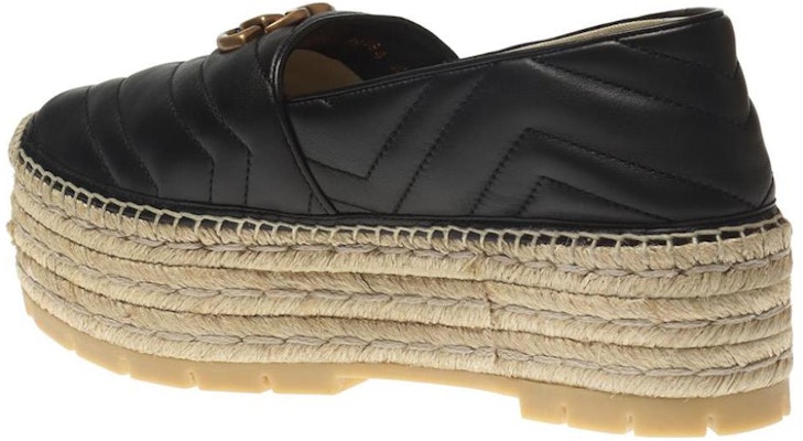 (Women) Gucci GG Espadrilles Double Platform 'Black' 551884-BKO00-1000 Lookbook (Women) Gucci GG Espadrilles Double Platform 'Black' 551884-BKO00-1000