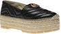 (W) Gucci GG Espadrilles Platform Berganda 'Hitam' 551884-BKO00-1000