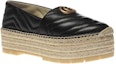 Shop (W) Gucci GG Espadrilles Platform Berganda 'Hitam' 551884-BKO00-1000