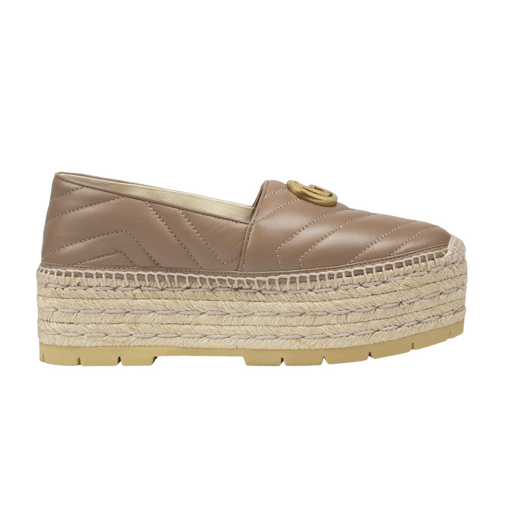 (Women) Gucci GG Espadrilles Double Platform 'Porcelain Rose' 551884BKO005729