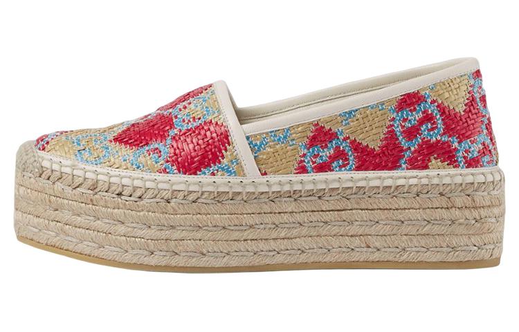 (Women) Gucci GG Fabric Espadrille 'Thick Sole Multicolor' 703603-UYG10-9570