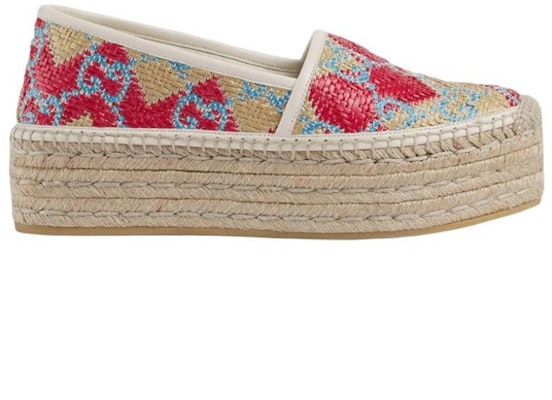 (Women) Gucci GG Fabric Espadrille 'Thick Sole Multicolor' 703603-UYG10-9570 Order (Women) Gucci GG Fabric Espadrille 'Thick Sole Multicolor' 703603-UYG10-9570