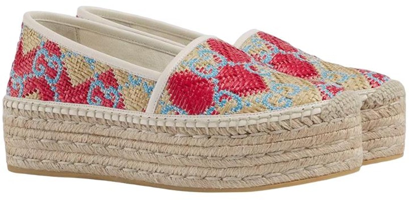 (Women) Gucci GG Fabric Espadrille 'Thick Sole Multicolor' 703603-UYG10-9570 Lookbook (Women) Gucci GG Fabric Espadrille 'Thick Sole Multicolor' 703603-UYG10-9570