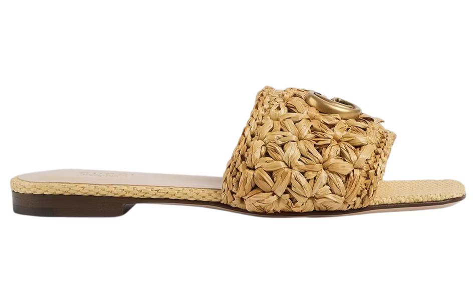 Order (W) グッチ GGファブリック スライド ベージュ 703625-U4H00-9800