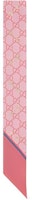 (Women) GUCCI GG Horsebit Print Silk Scarf Pink 663719-3G001-5969 (Women) GUCCI GG Horsebit Print Silk Scarf Pink 663719-3G001-5969