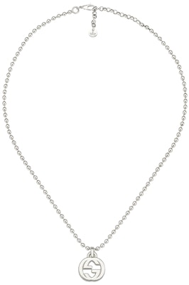 (Women) GUCCI GG Interlocking Pendant Necklace Womens 925 Sterling Silver Jewelry YBB479219001 Lookbook (Women) GUCCI GG Interlocking Pendant Necklace Womens 925 Sterling Silver Jewelry YBB479219001