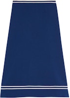 (Women) Gucci GG Jacquard Wool A-Line Midi Skirt Blue 652580-XKBNZ-4492 (Women) Gucci GG Jacquard Wool A-Line Midi Skirt Blue 652580-XKBNZ-4492