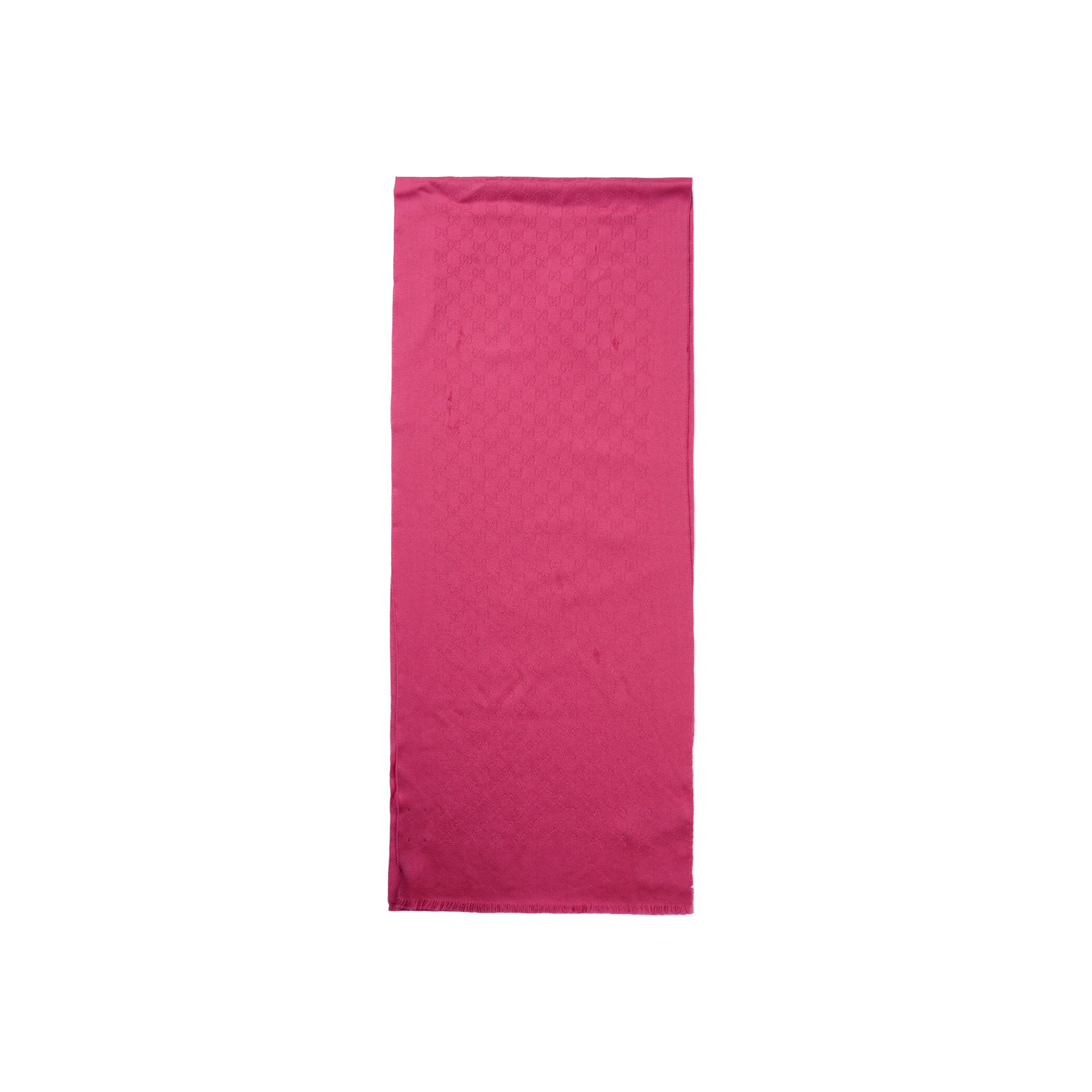 (Women) GUCCI GG Jacquard Wool Scarf Pink 456362-3G201-5600
