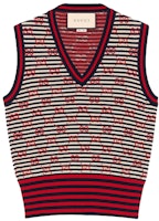 (Women) Gucci GG Jacquard Wool Sweater Women Red 644780-XKBOQ-9744 (Women) Gucci GG Jacquard Wool Sweater Women Red 644780-XKBOQ-9744